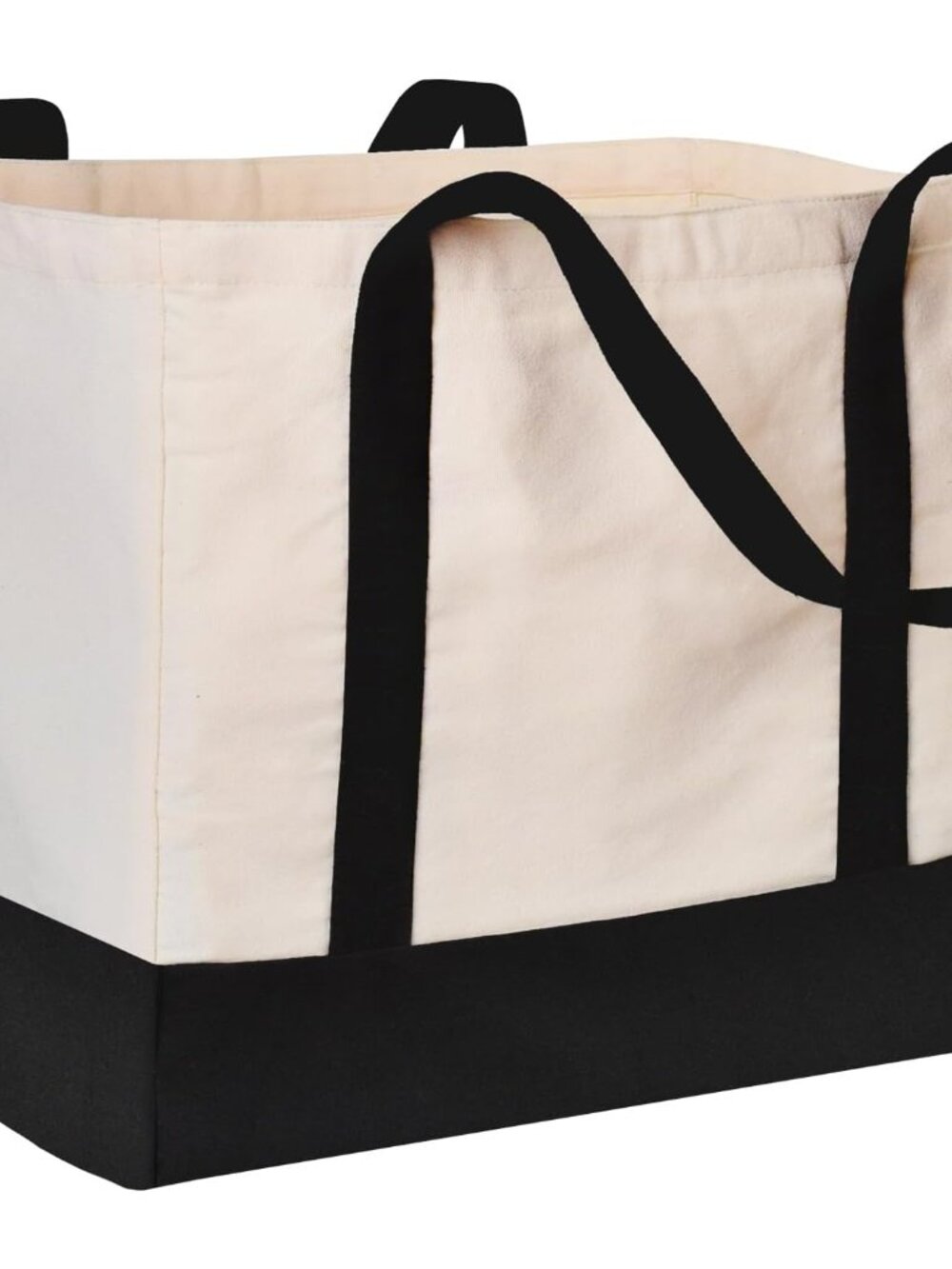 Large Canvas Tote Bag for Women, Shopping Bags for Groceries with Pockets
